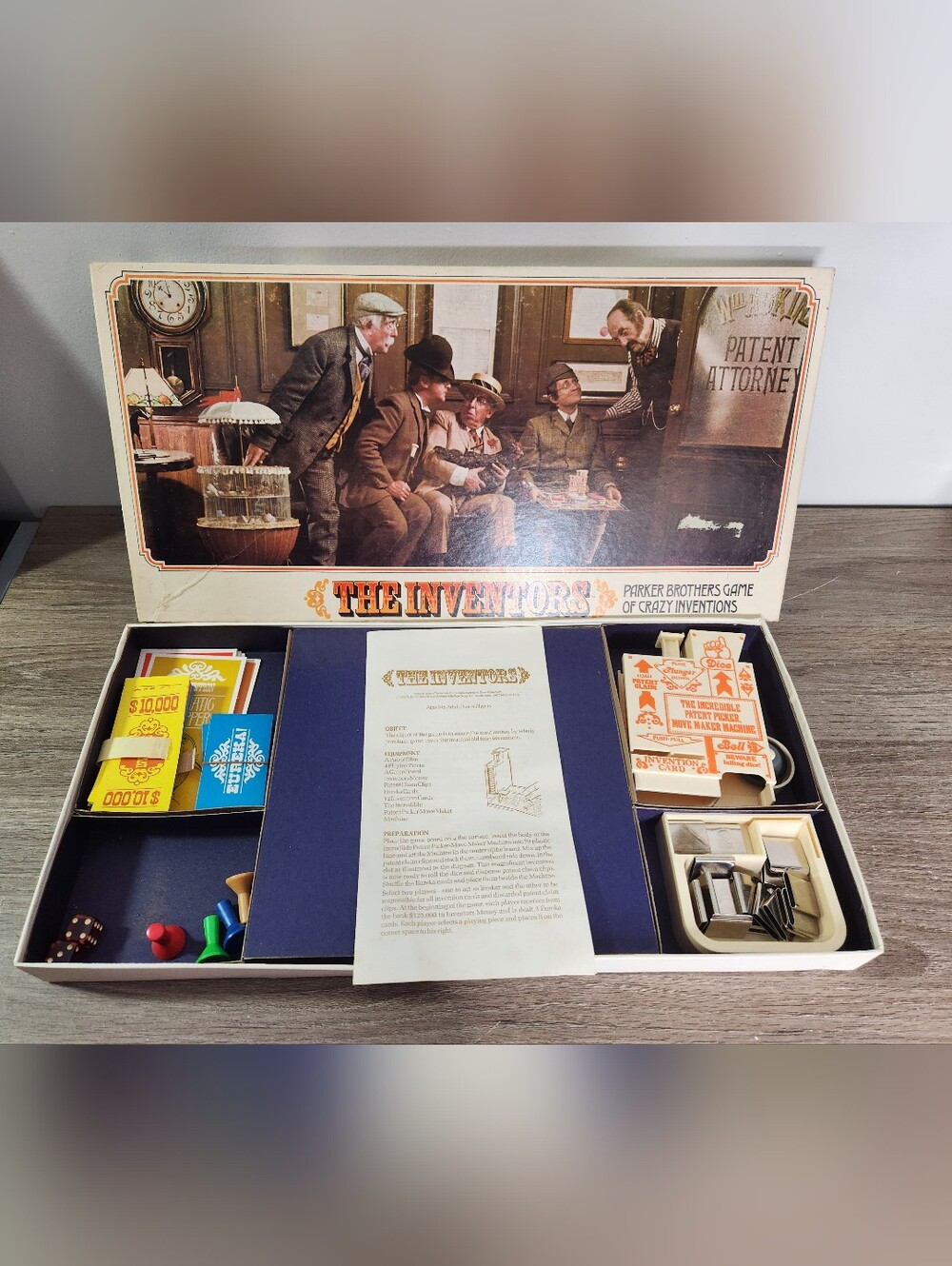 Vintage The Inventors Board Game 1974 Parker Brothers